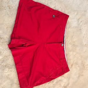 Red shorts